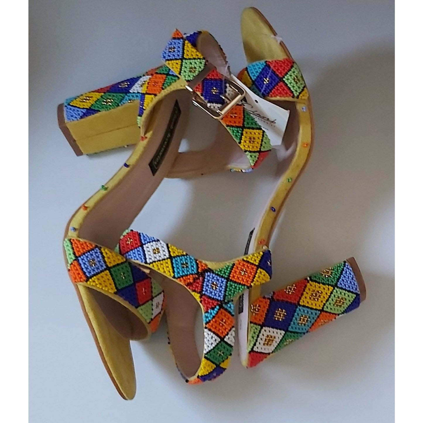 Beaded Shoe Heels