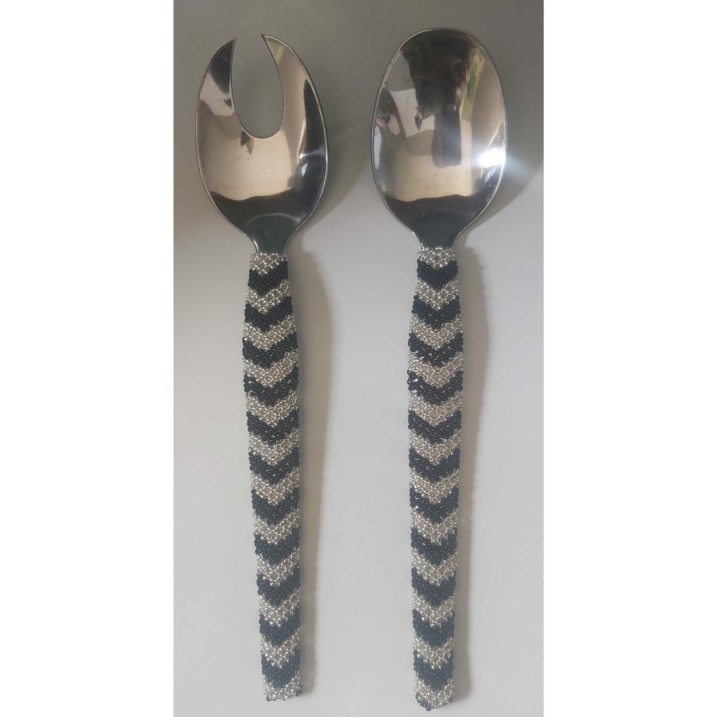 Beaded Salad Servers set (2)