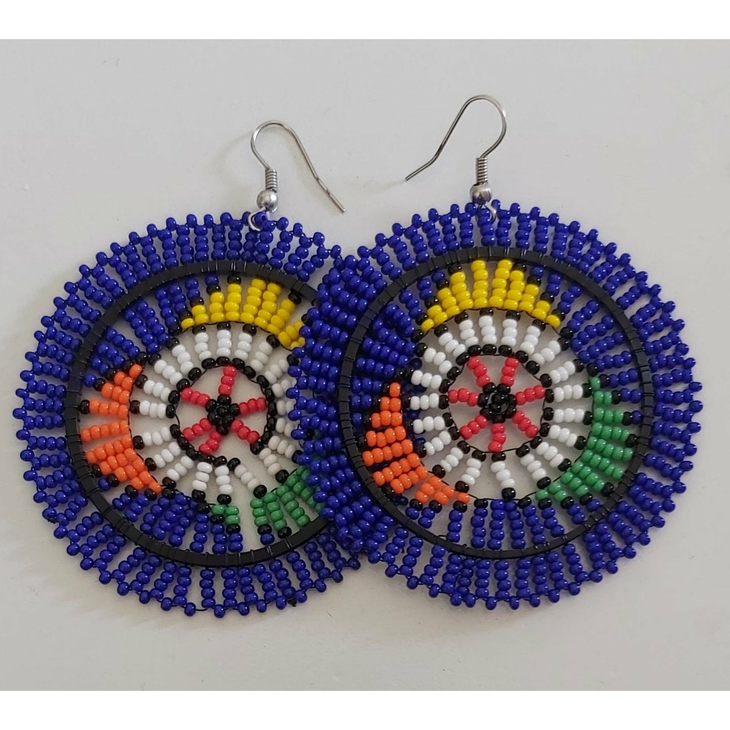 Zulu Disc Circle Earrings