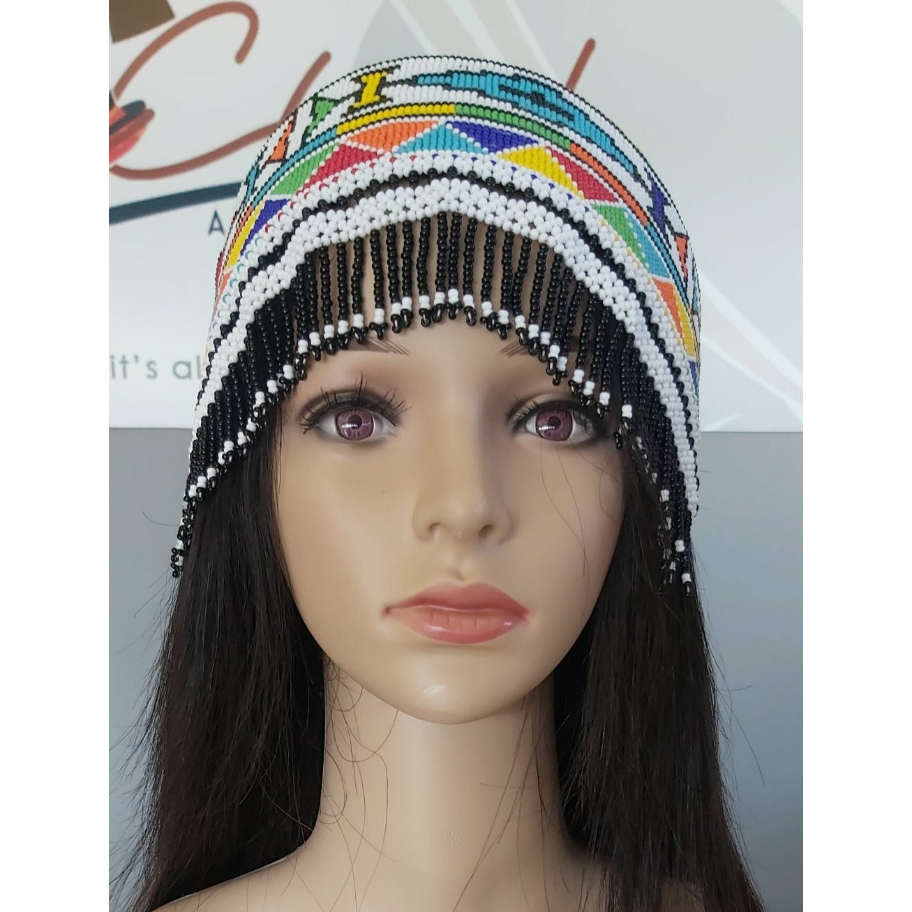 Beaded Crown Hat