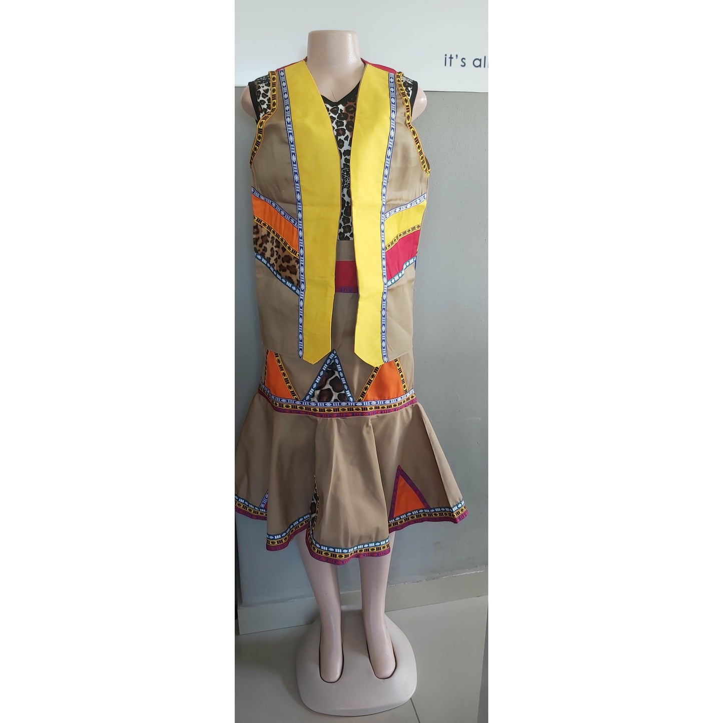 umBlaselo - Zulu Skirt and Waistcoat set