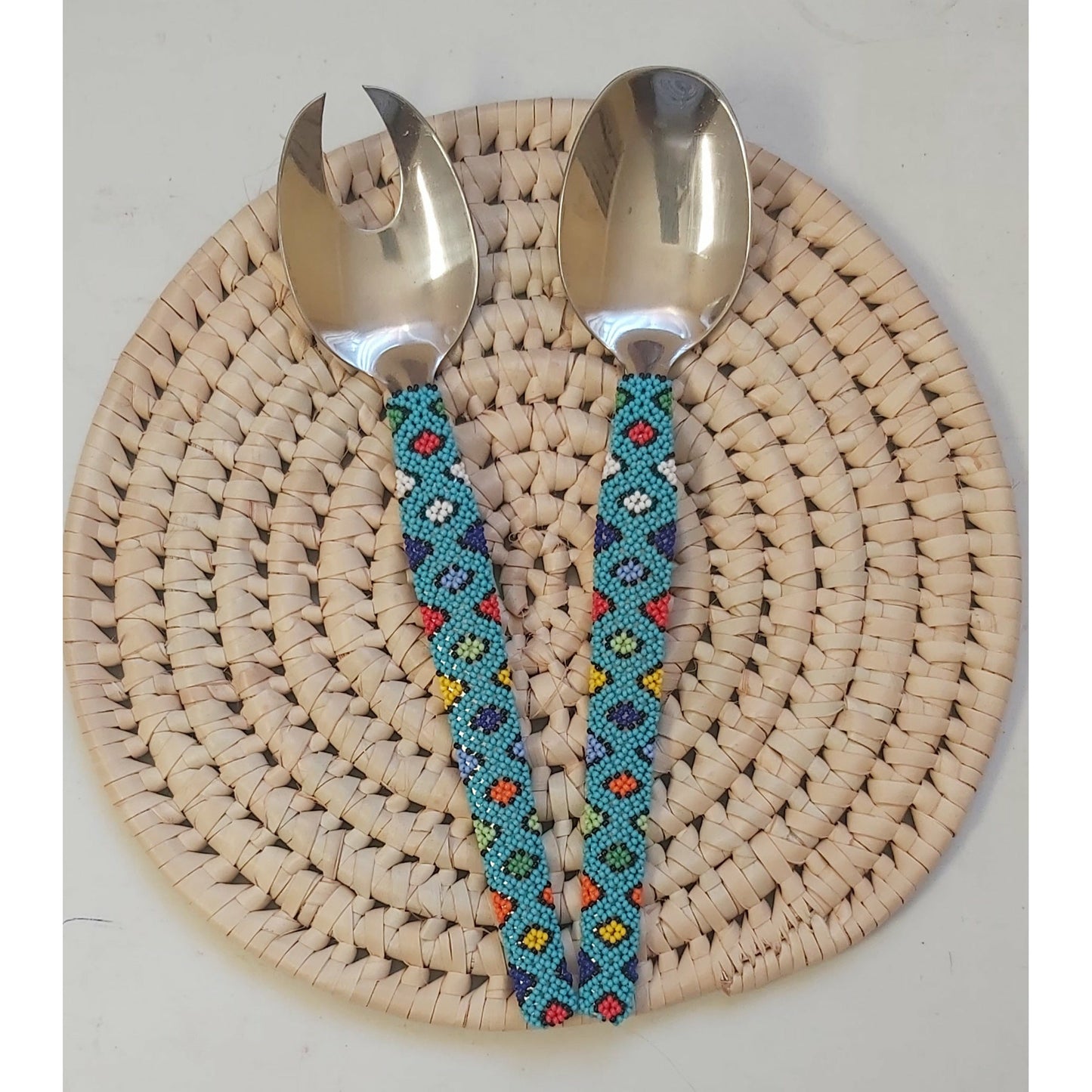 Beaded Salad Servers set (2)