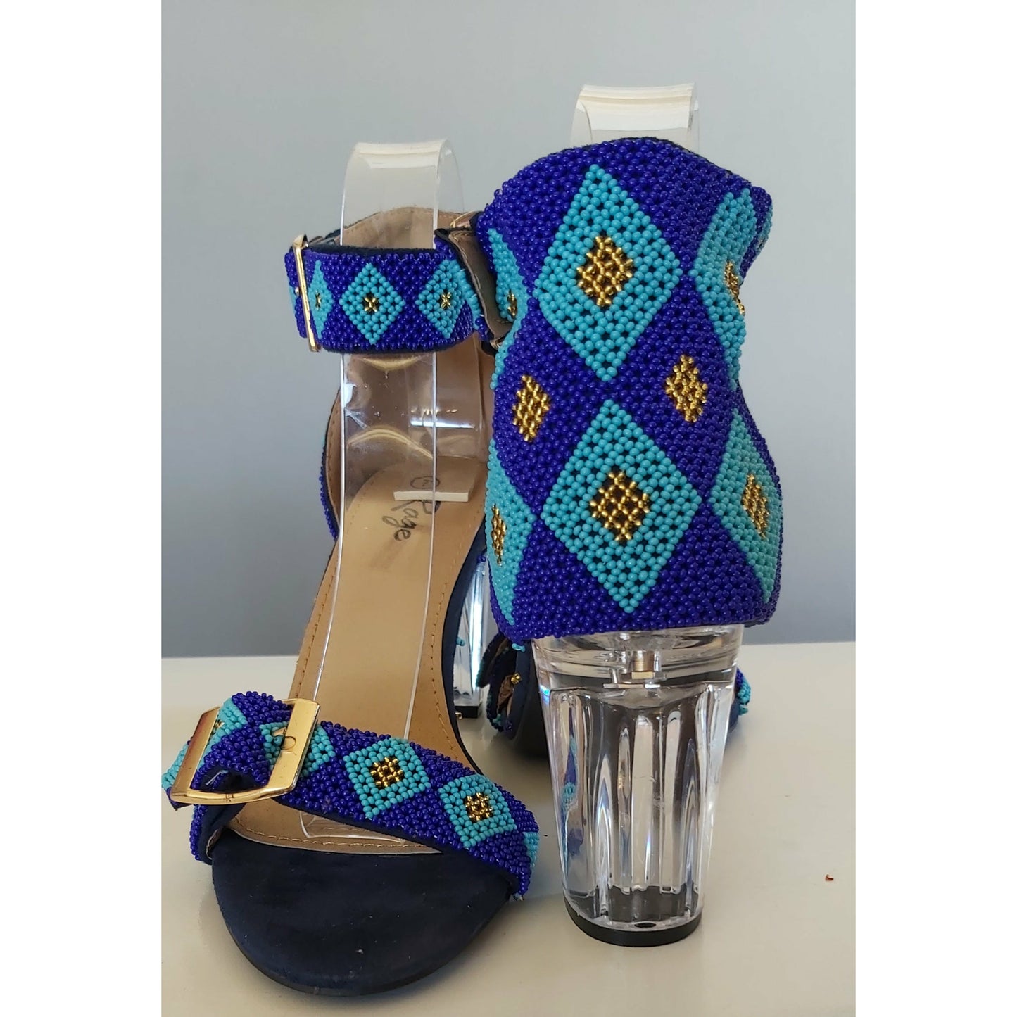 Beaded Shoe Heels