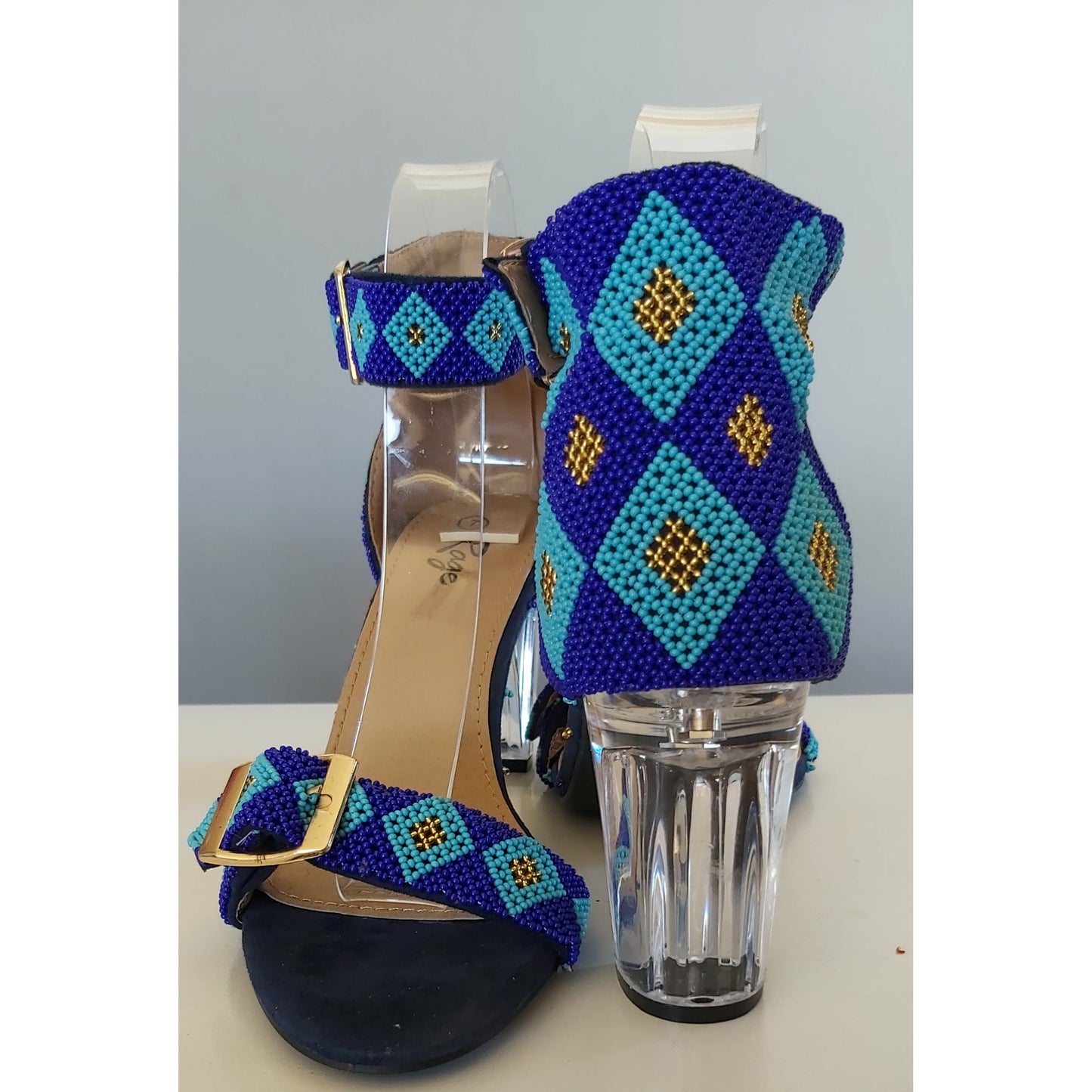Beaded Shoe Heels