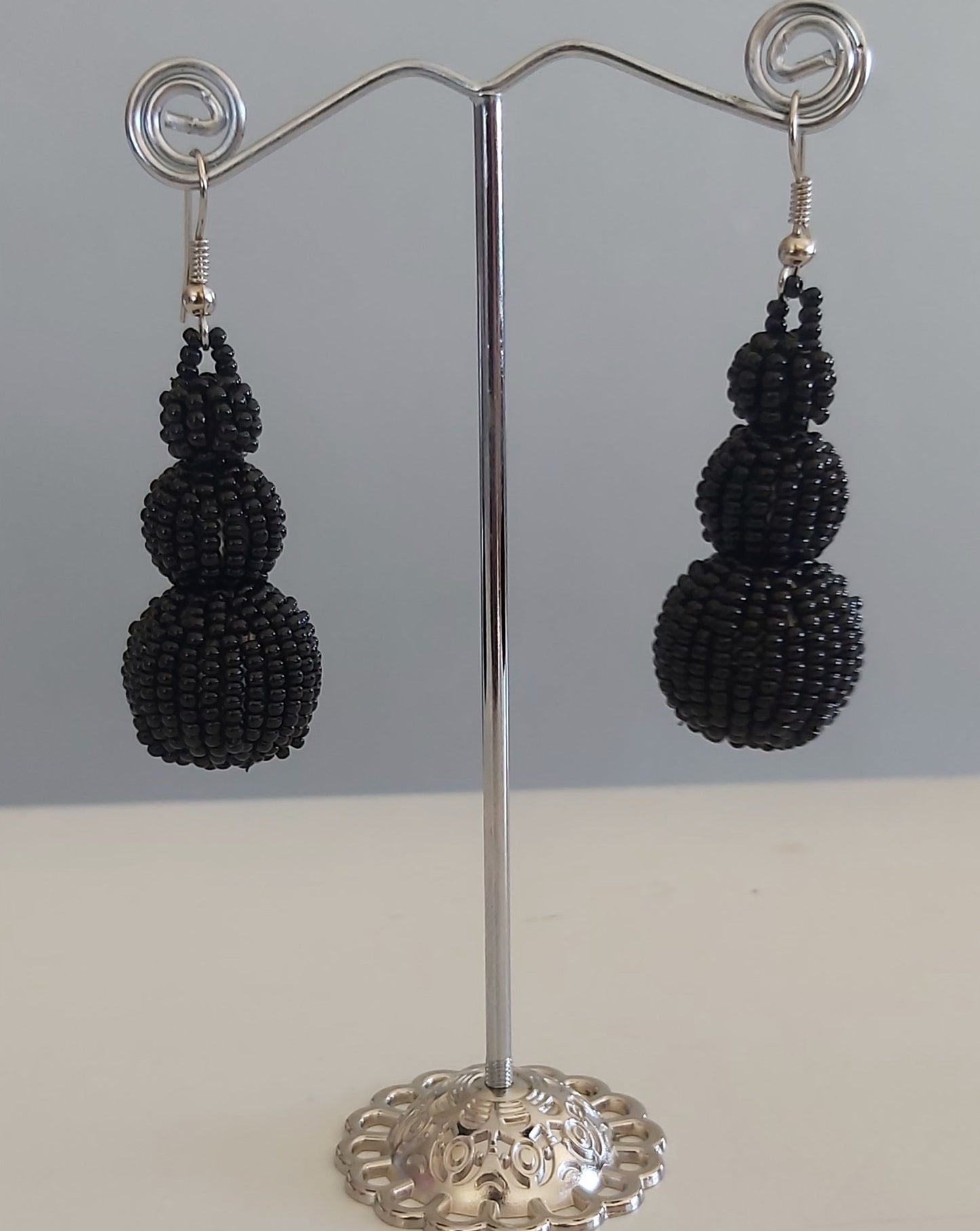 Beaded Ball Earrings