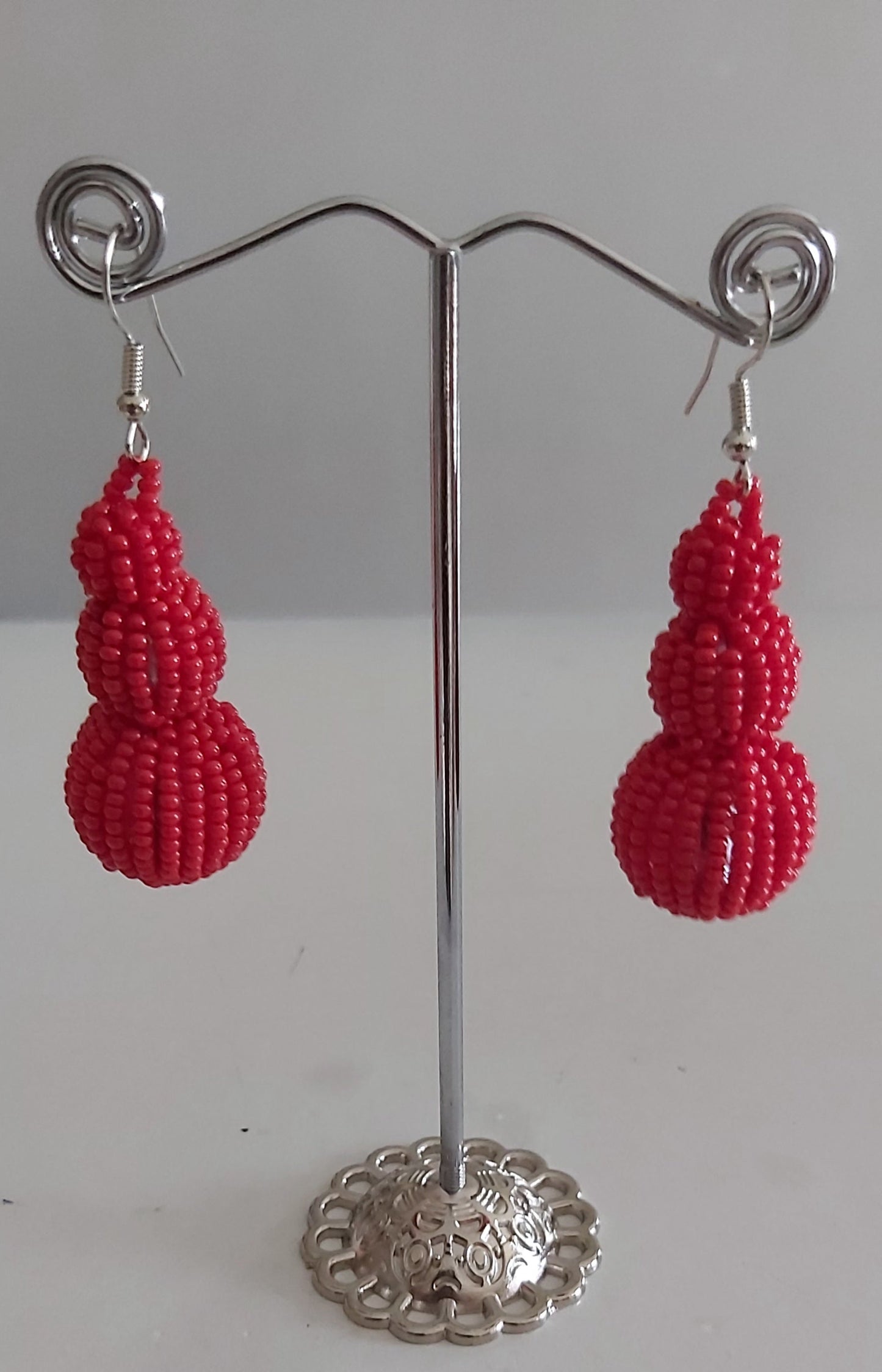 Beaded Ball Earrings