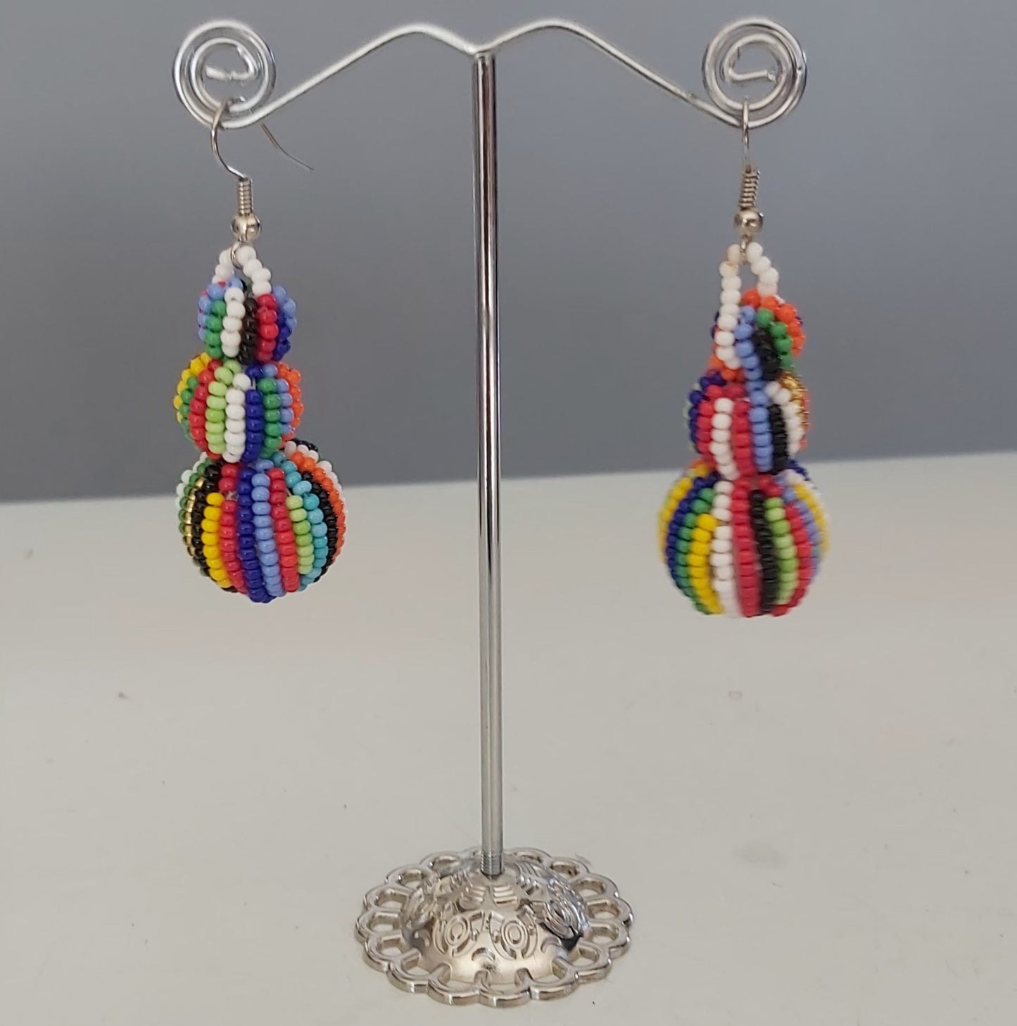 Beaded Ball Earrings