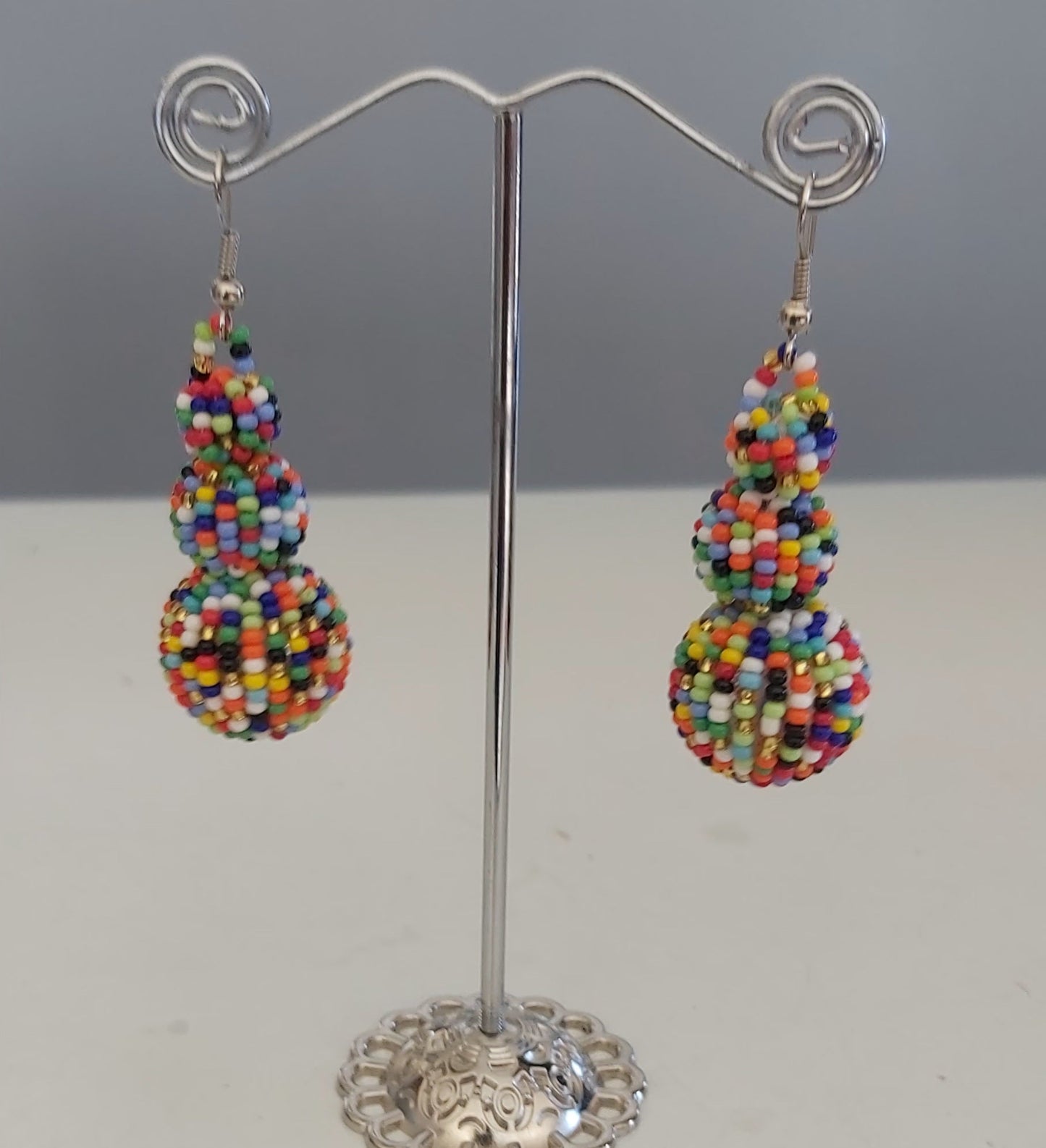 Beaded Ball Earrings