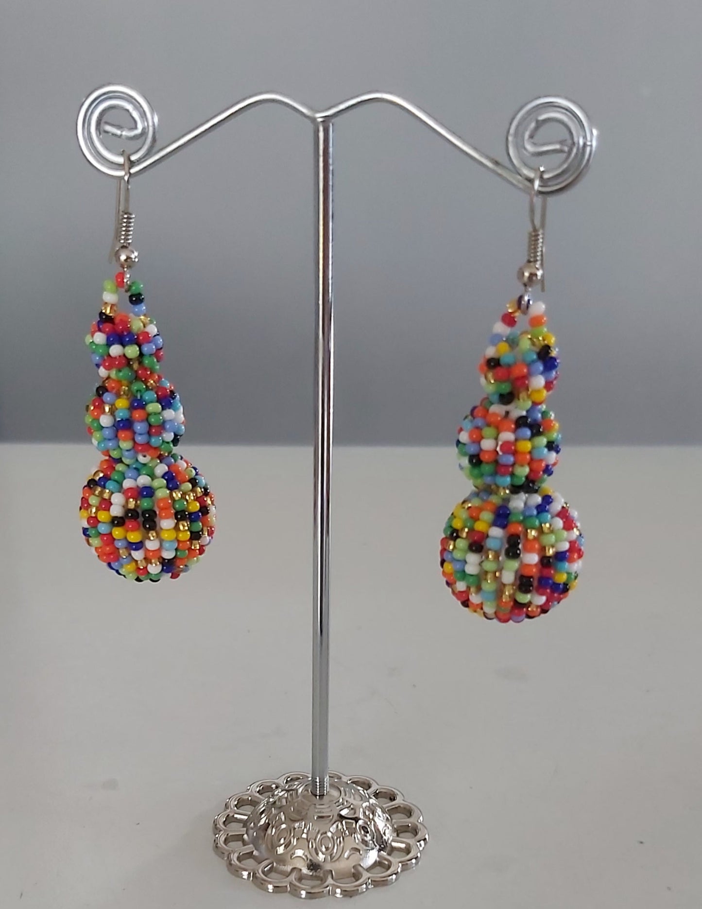 Beaded Ball Earrings