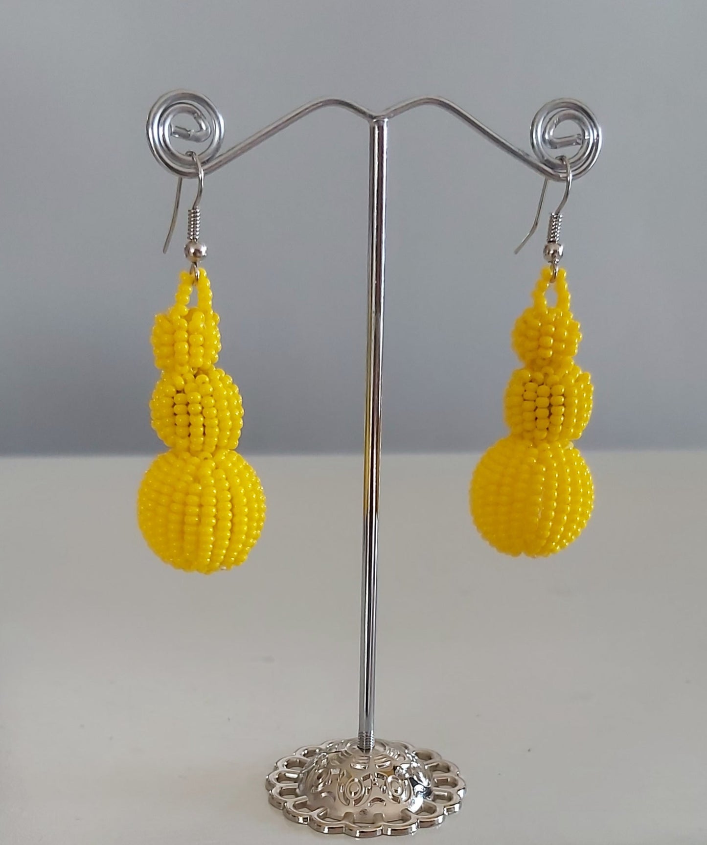 Beaded Ball Earrings