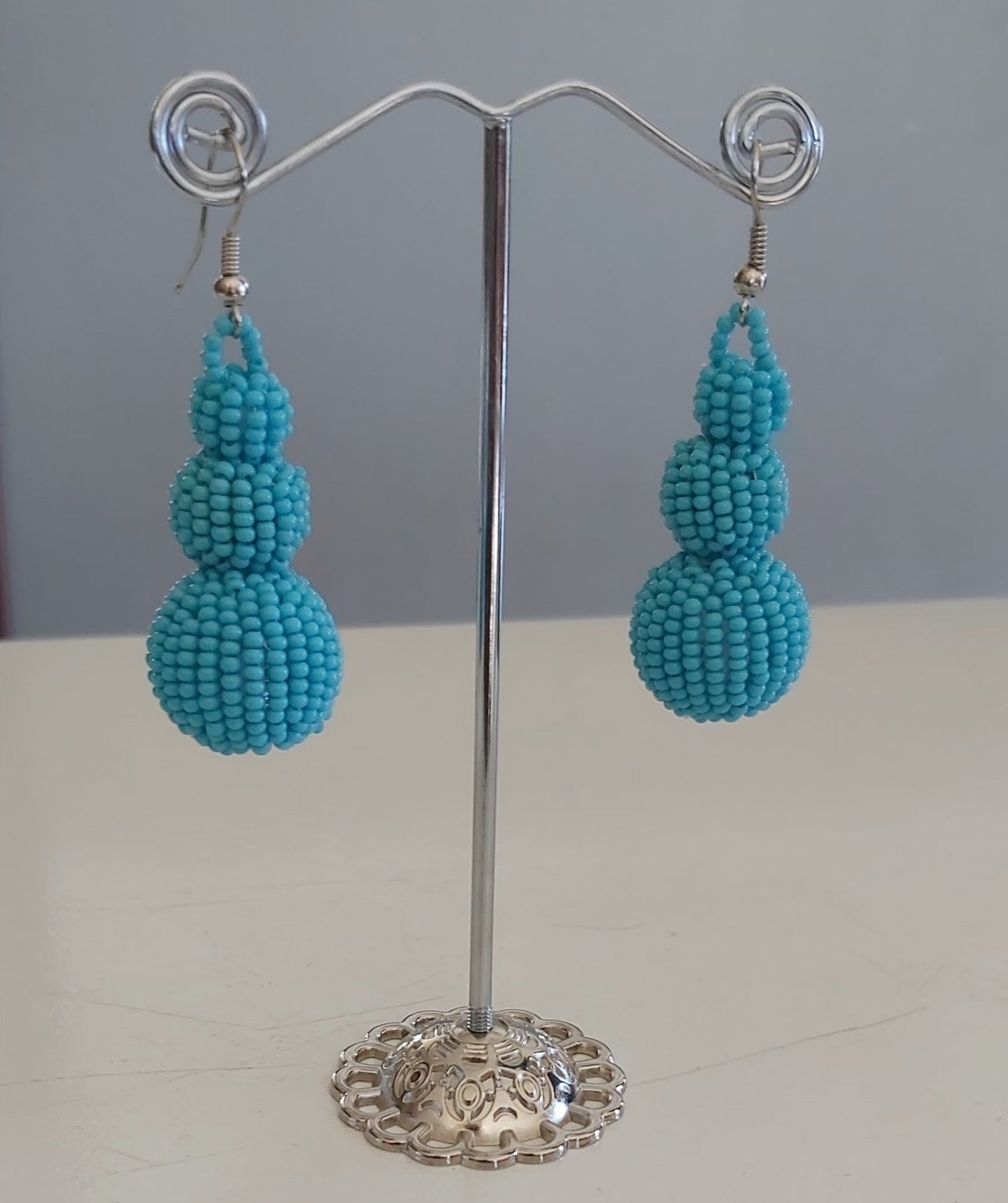 Beaded Ball Earrings