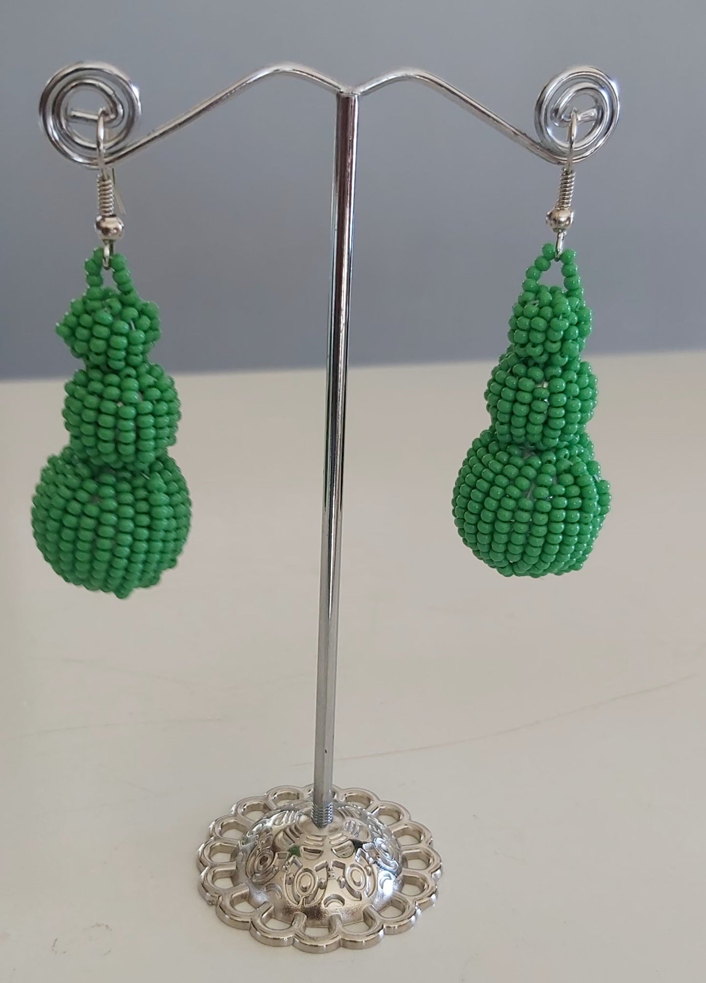 Beaded Ball Earrings