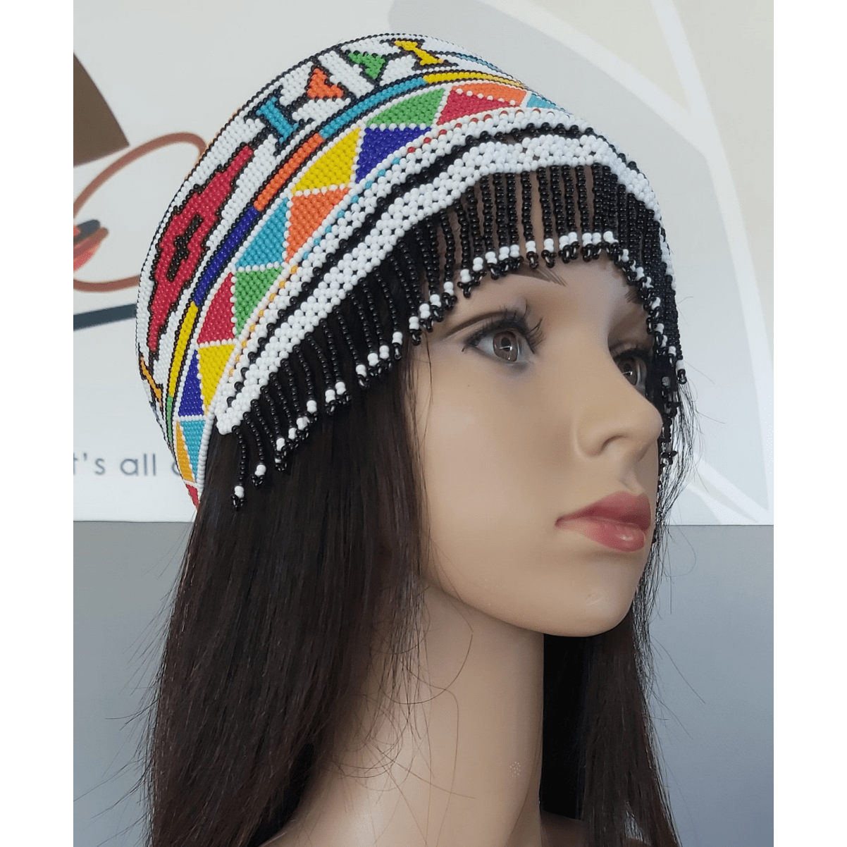 Beaded Crown Hat