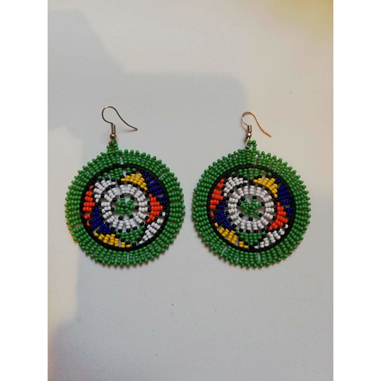 Zulu Disc Circle Earrings