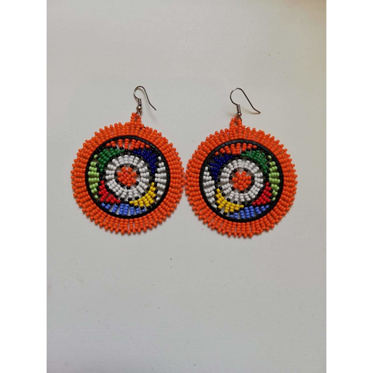 Zulu Disc Circle Earrings
