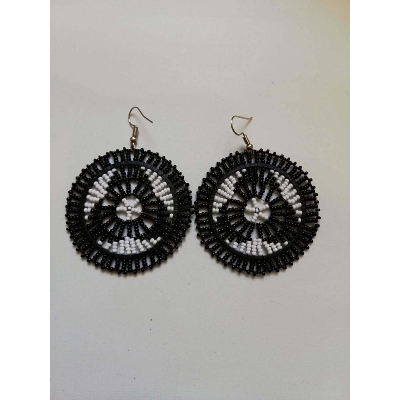 Zulu Disc Circle Earrings