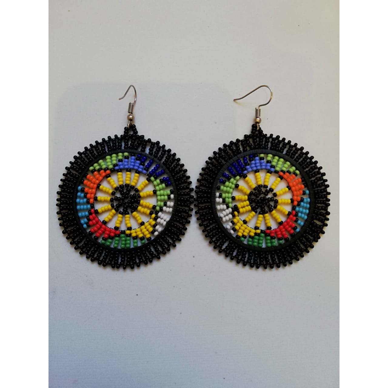 Zulu Disc Circle Earrings