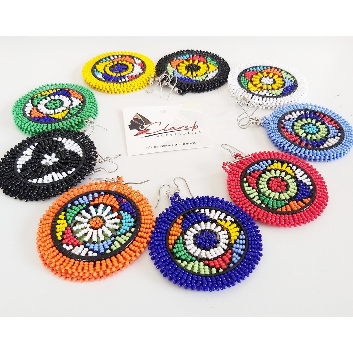 Zulu Disc Circle Earrings