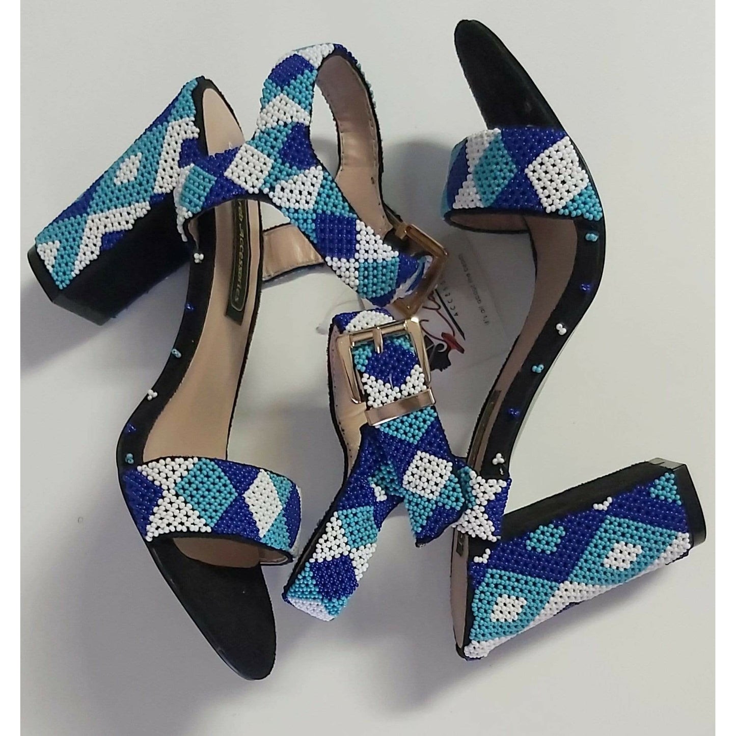 Beaded Shoe Heels