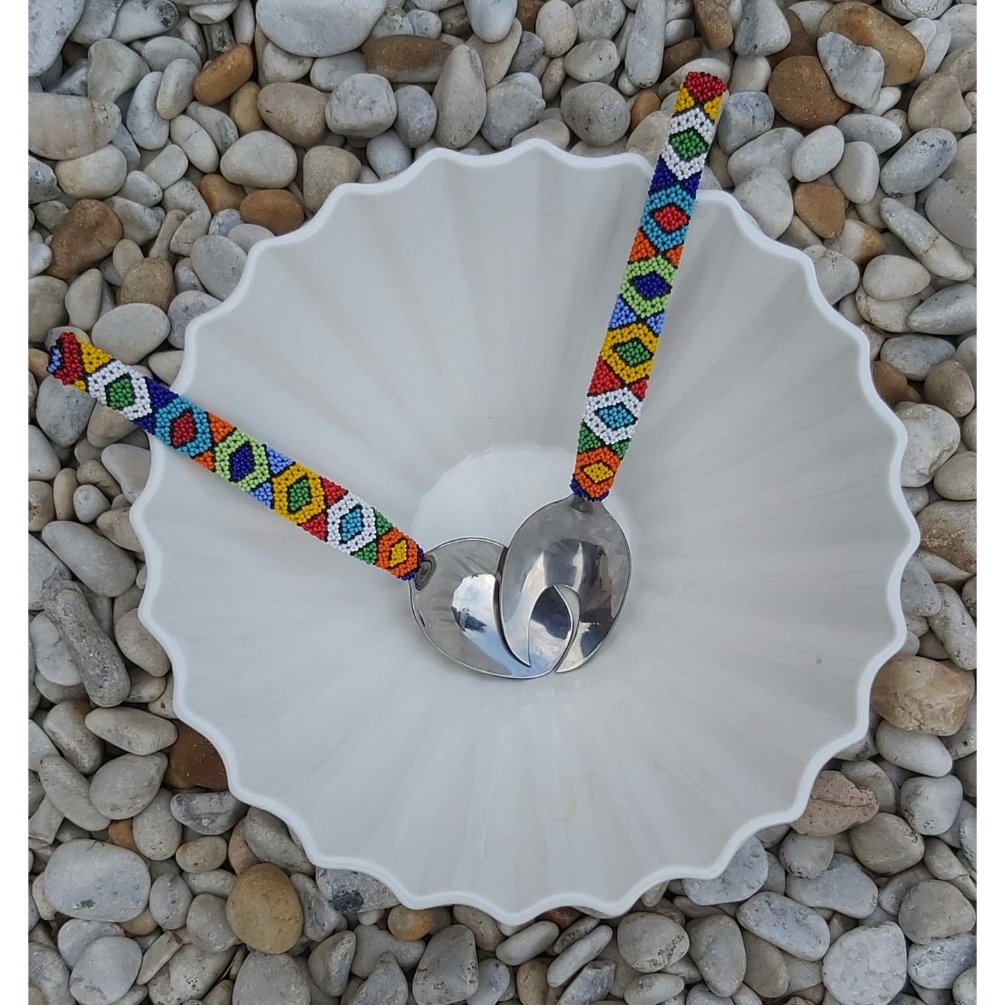 Beaded Salad Servers set (2)