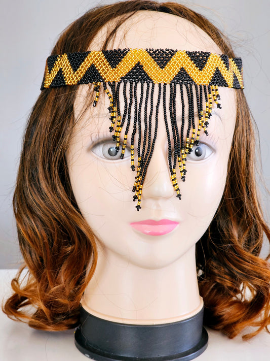 Beaded Head Veil