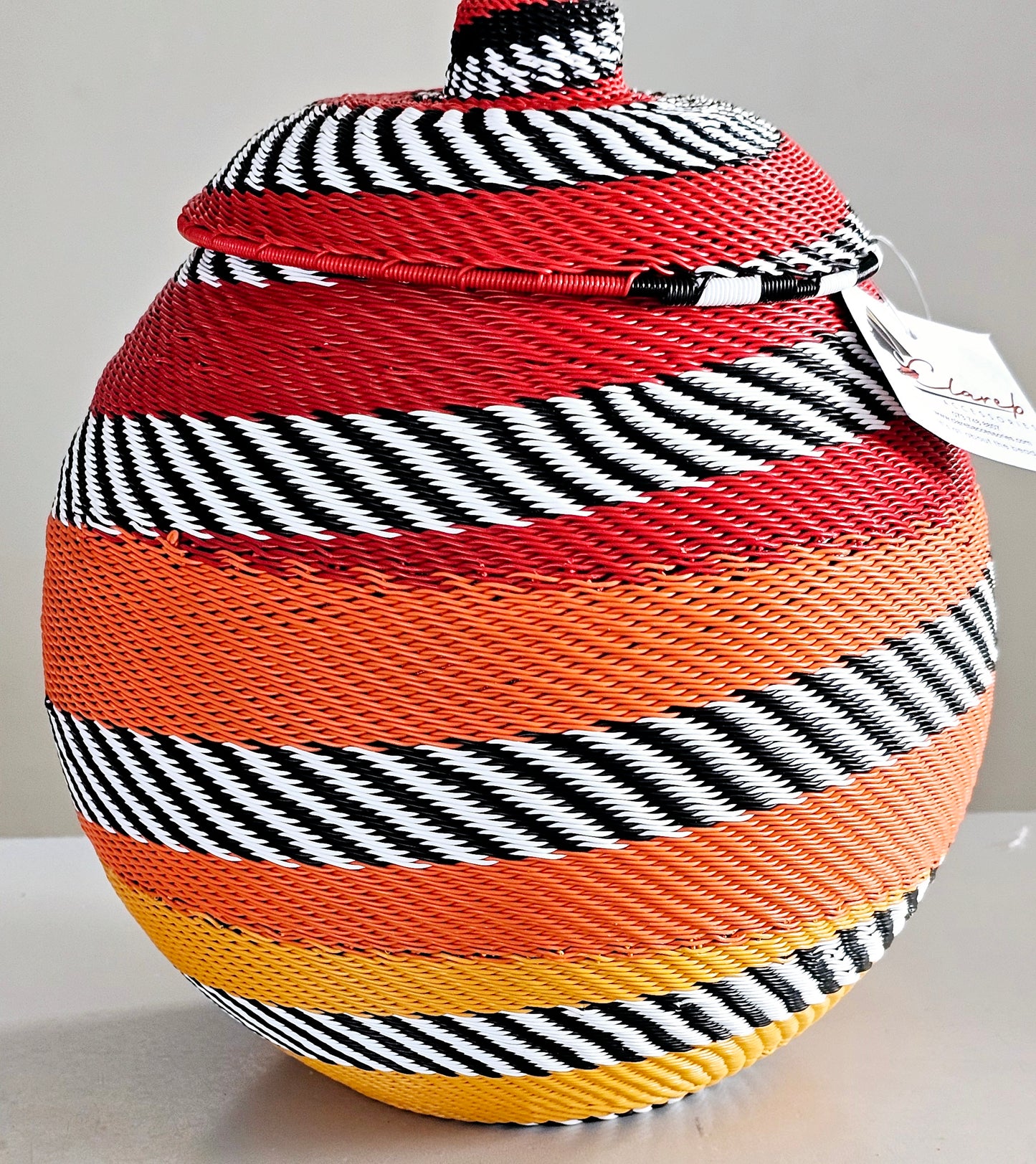 Telephone Wire Ukhamba Bowl