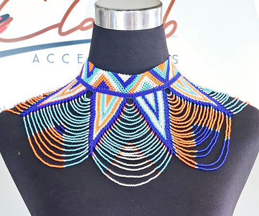 Phila Peacock Neckpiece