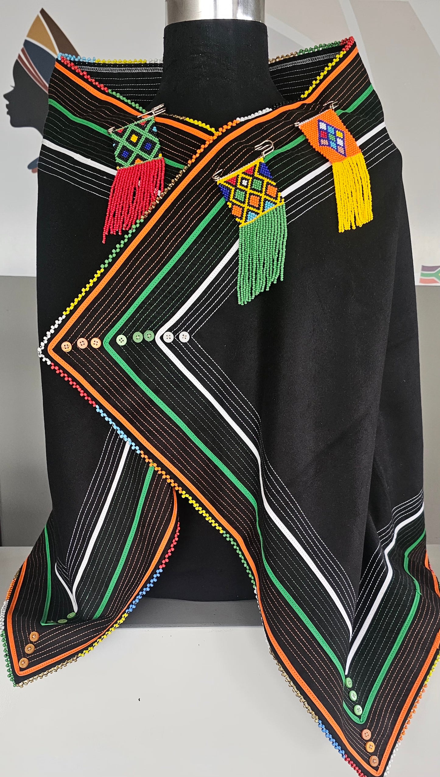 Beaded Doek Rectangle