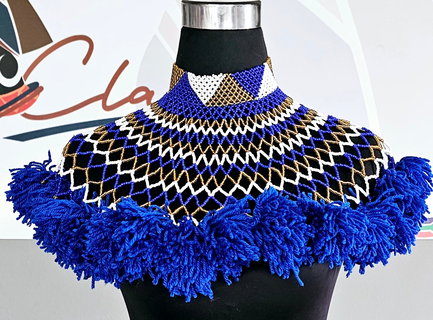 Fluffy Beaded Cape