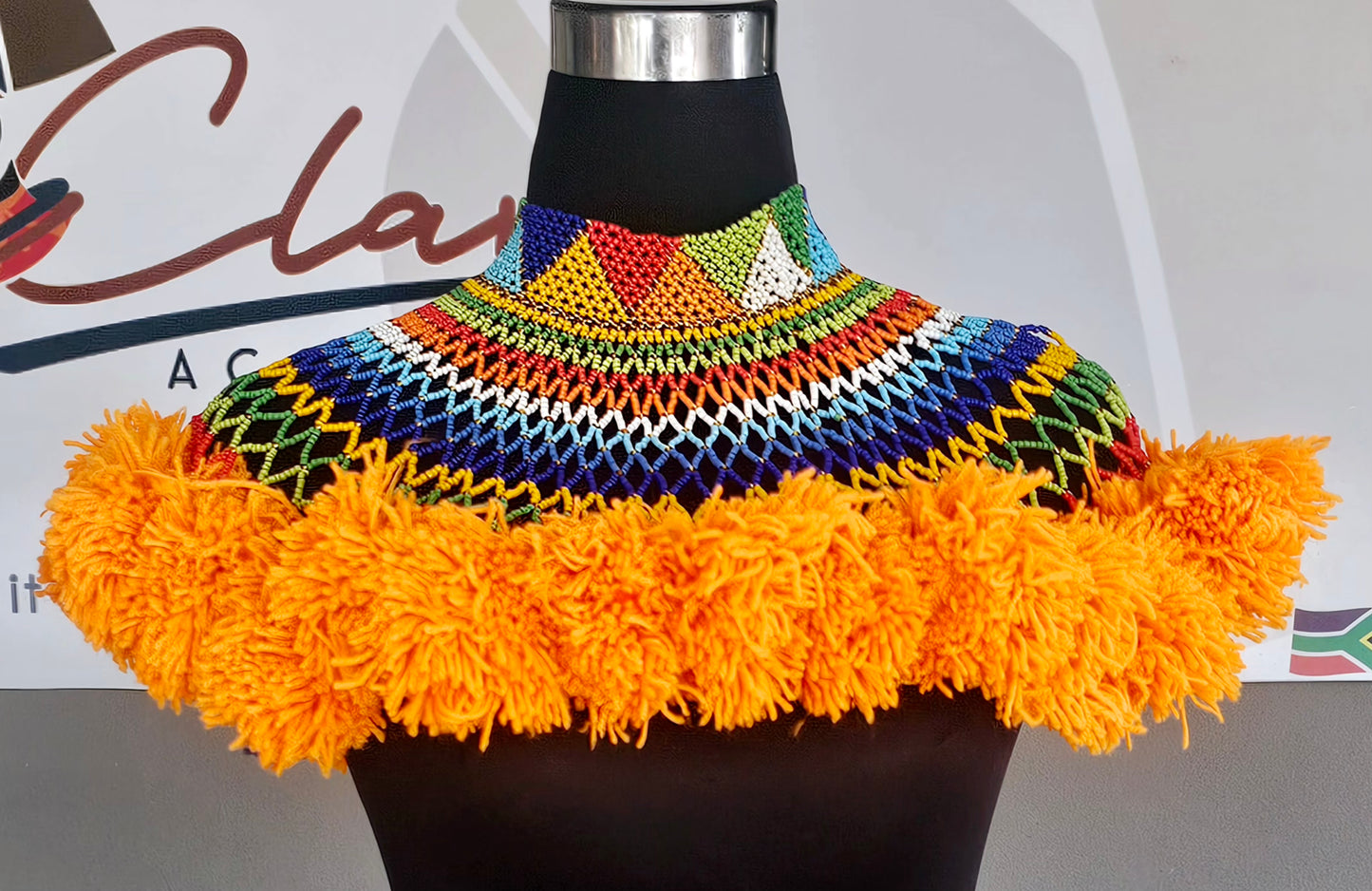 Fluffy Beaded Cape