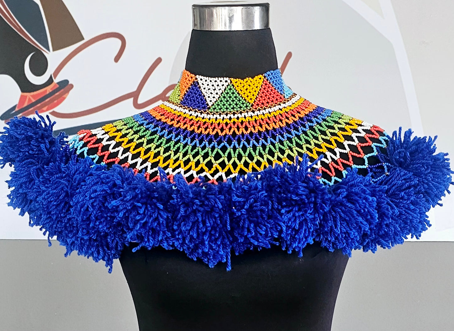 Fluffy Beaded Cape