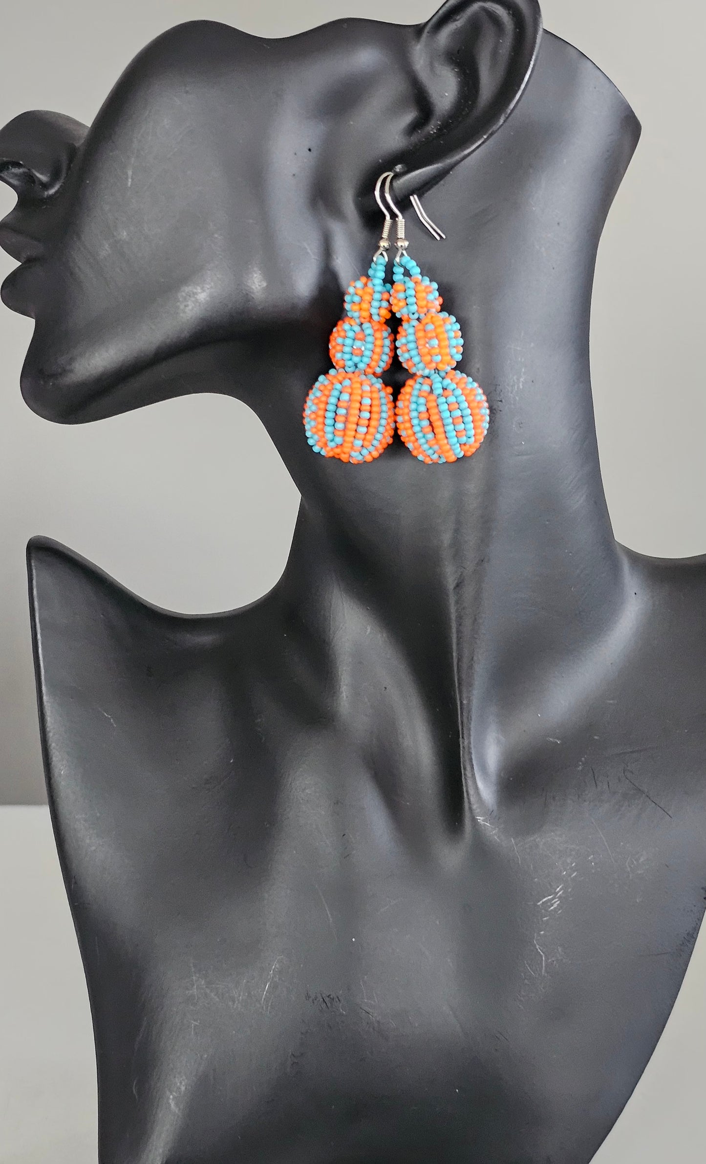 Beaded Ball Earrings