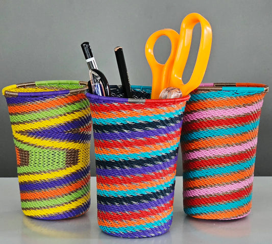 Telephone Wire Pen Holders