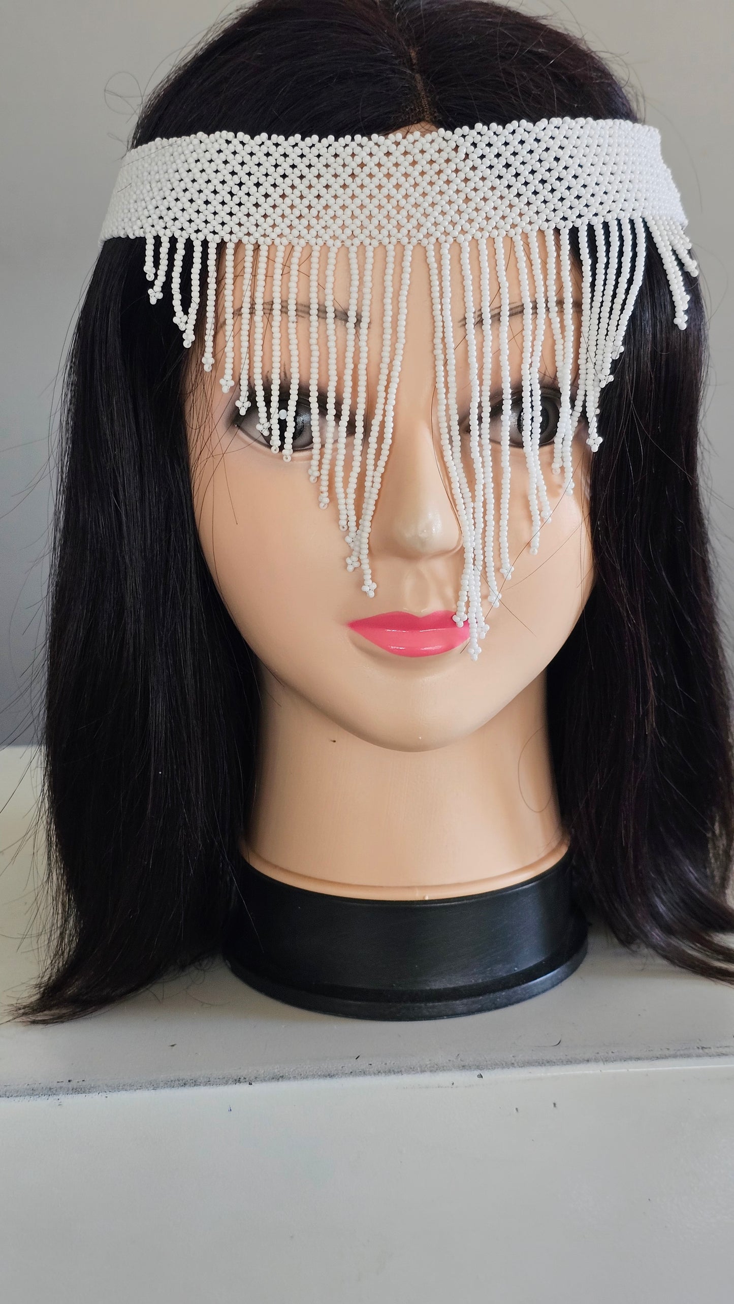 Beaded Head Veil