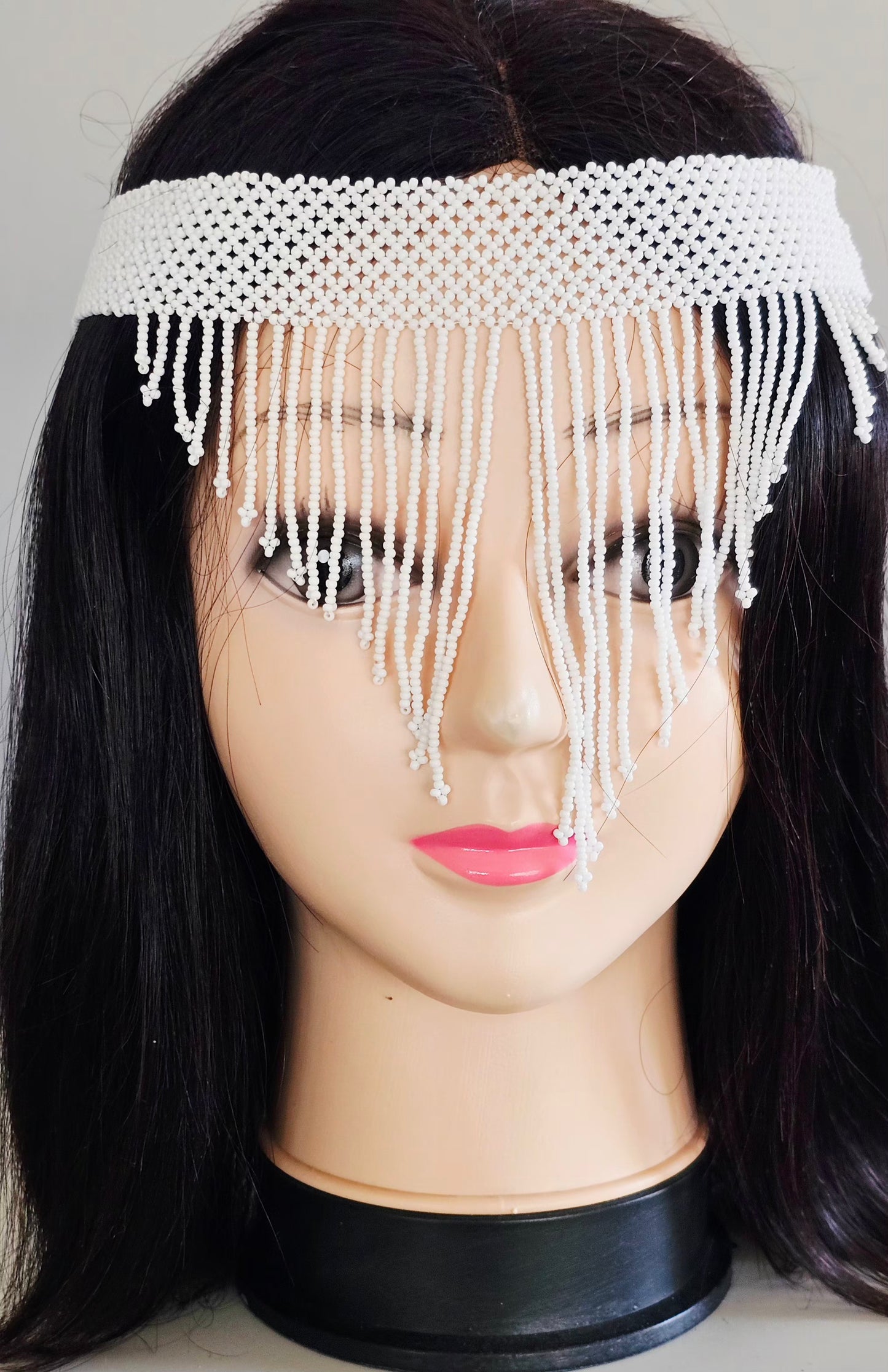 Beaded Head Veil