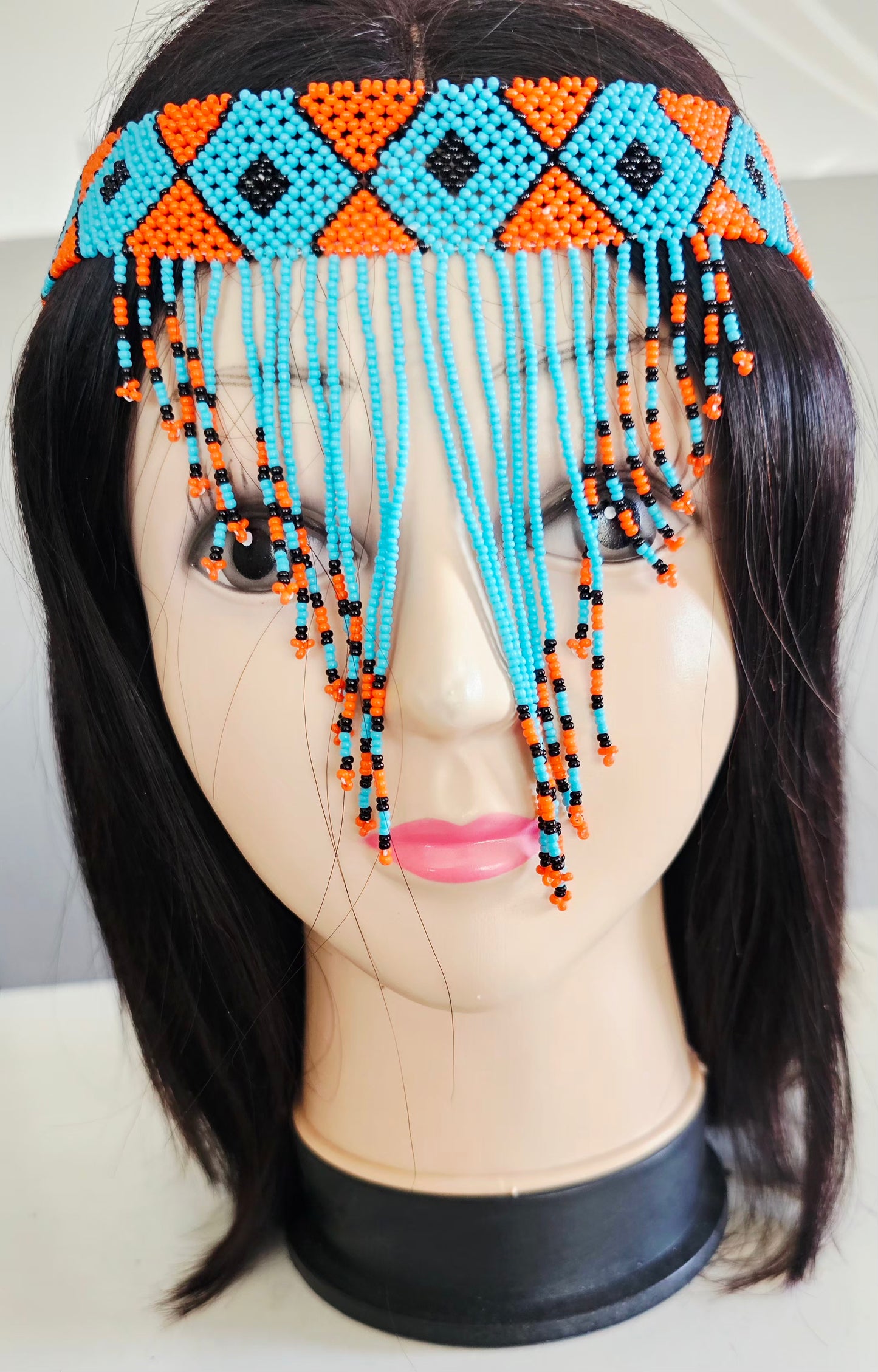 Beaded Head Veil