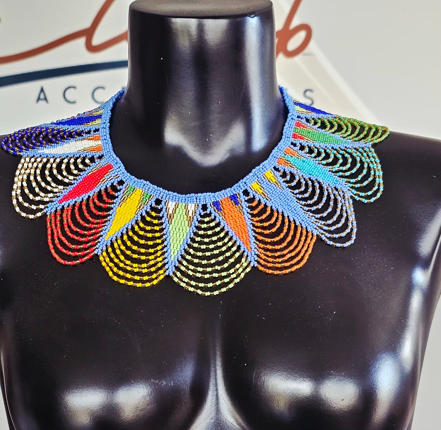 Sazwi Peacock Neckpiece
