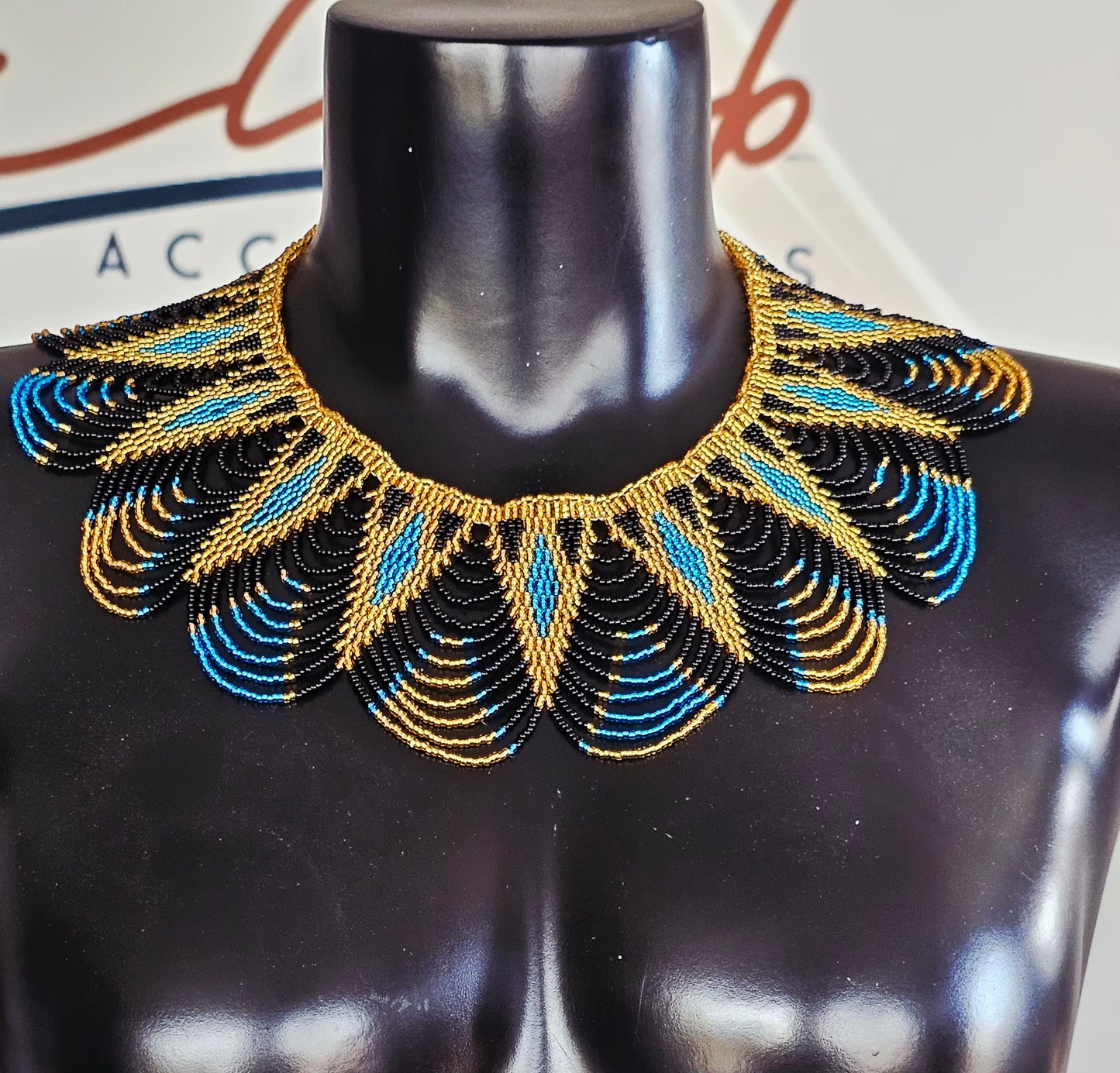 Sazwi Peacock Neckpiece