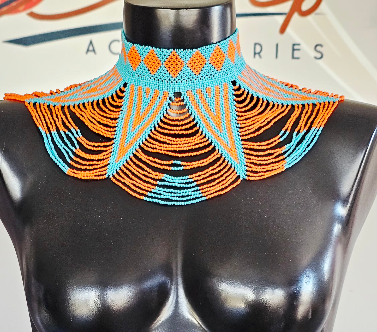 Phila Peacock Neckpiece