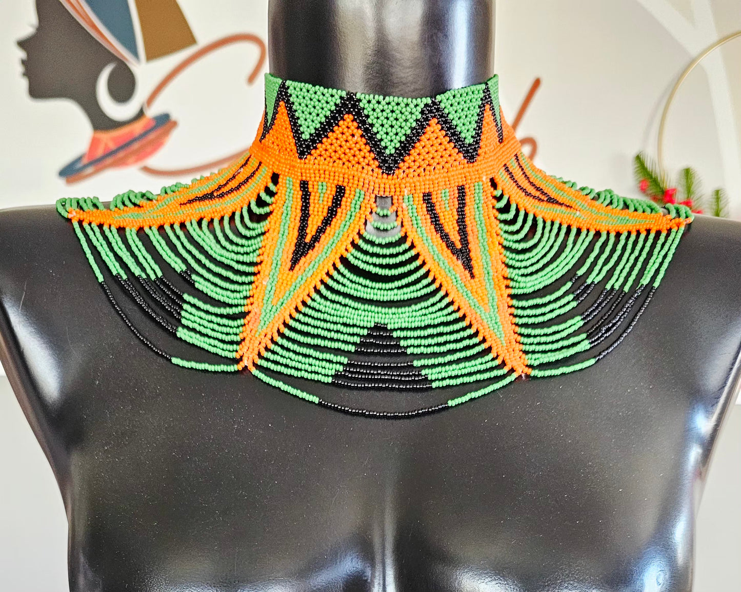 Phila Peacock Neckpiece