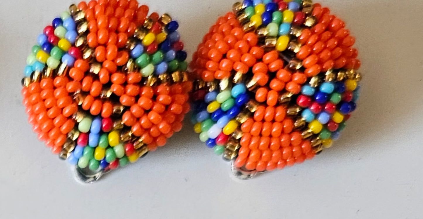 Beaded Clip-On Earings