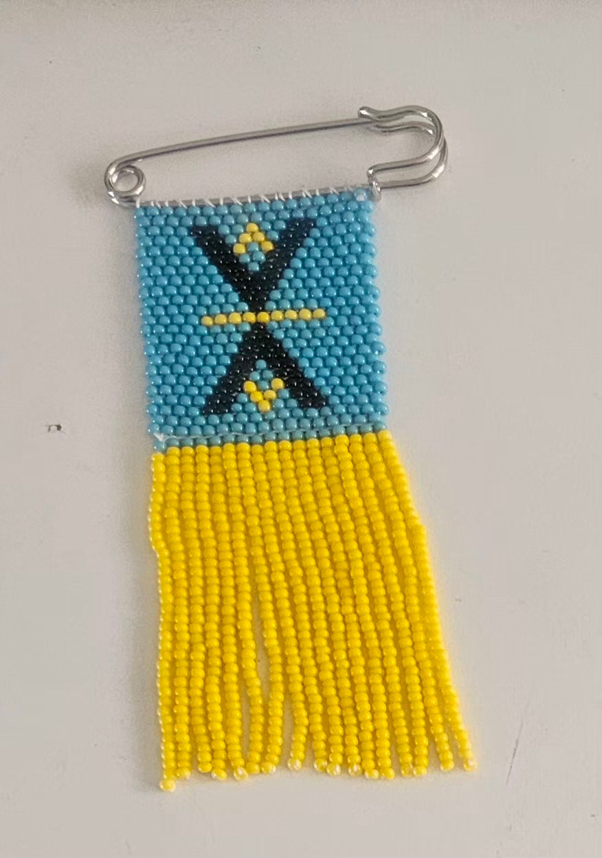 Beaded Safety Pin / Isipeleti