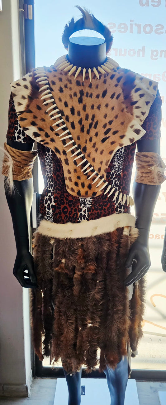 Zulu Men's traditional outfit           (7pieces)