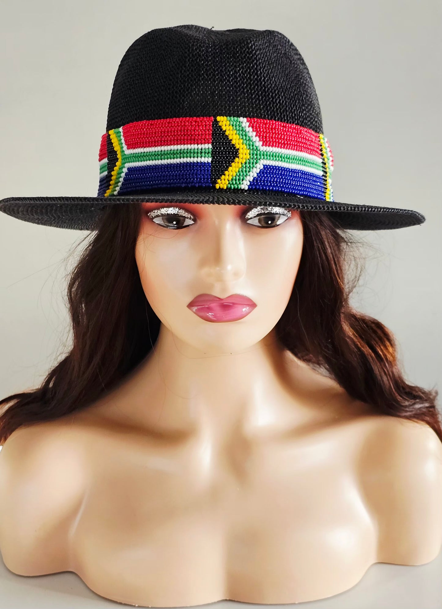 Beaded Straw Hat