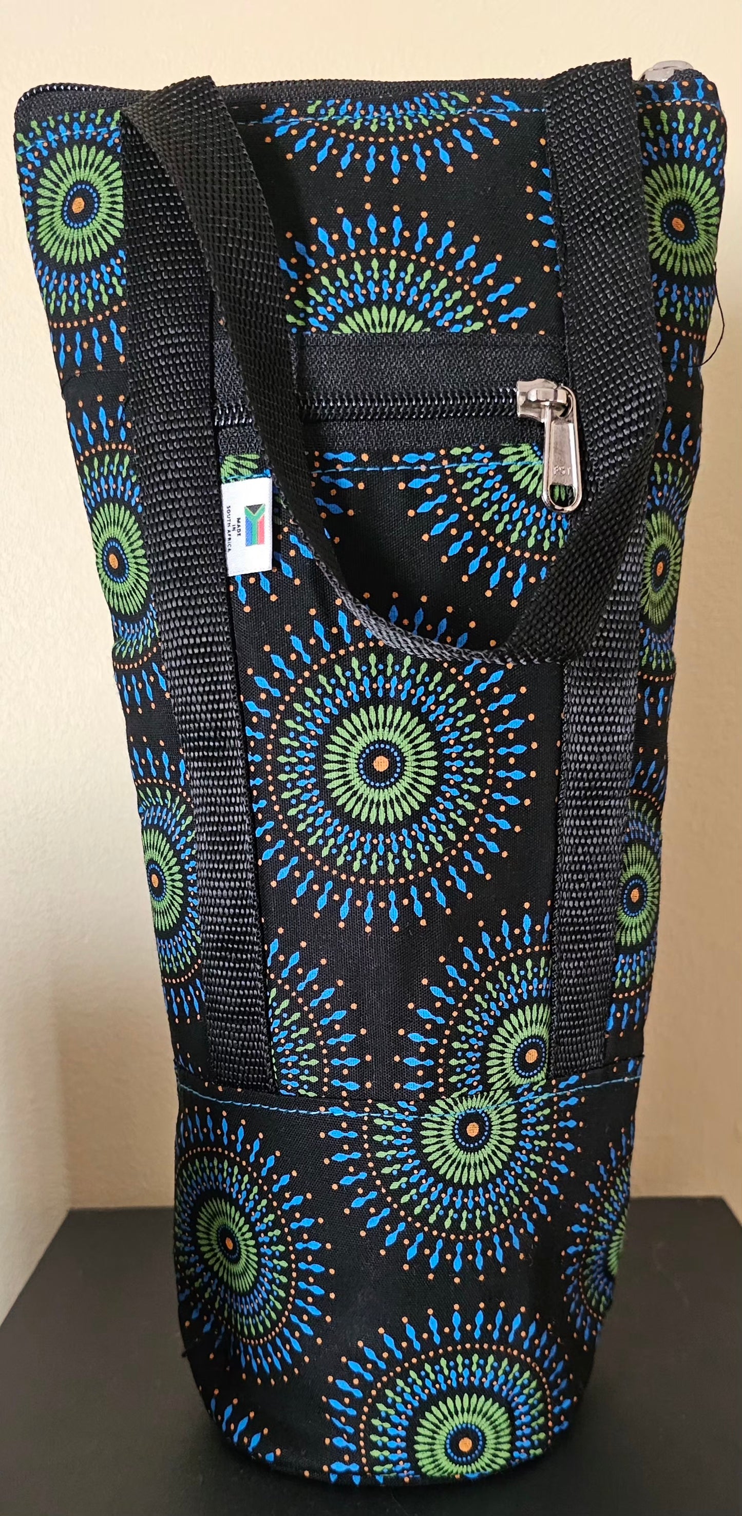 Shweshwe Wine Bag