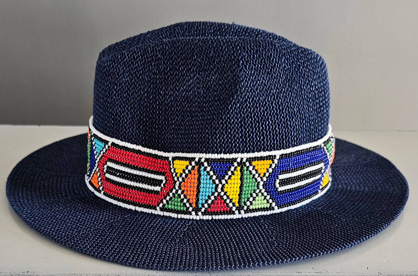 Beaded Straw Hat