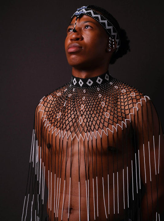 Zizi Men's Beaded Neckpiece