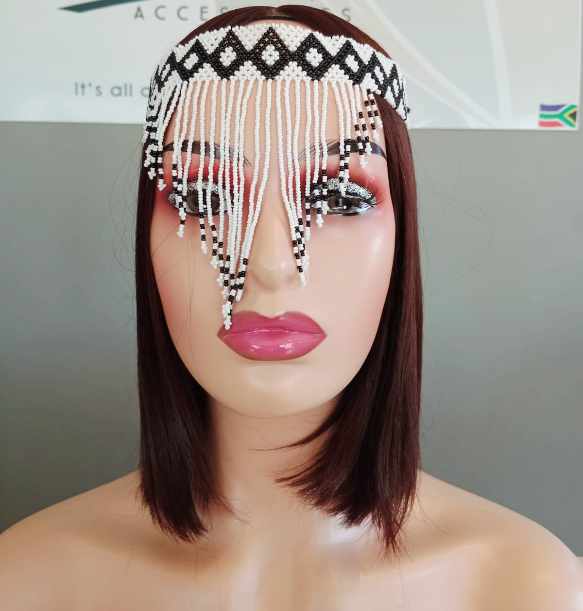 Beaded Head Veil