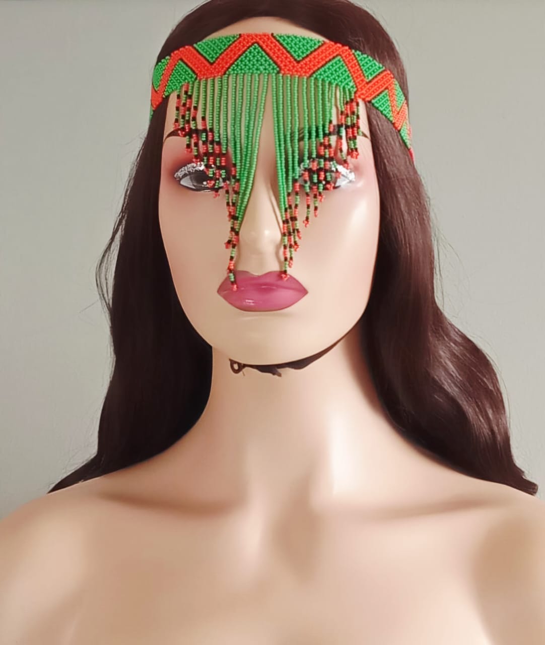 Beaded Head Veil
