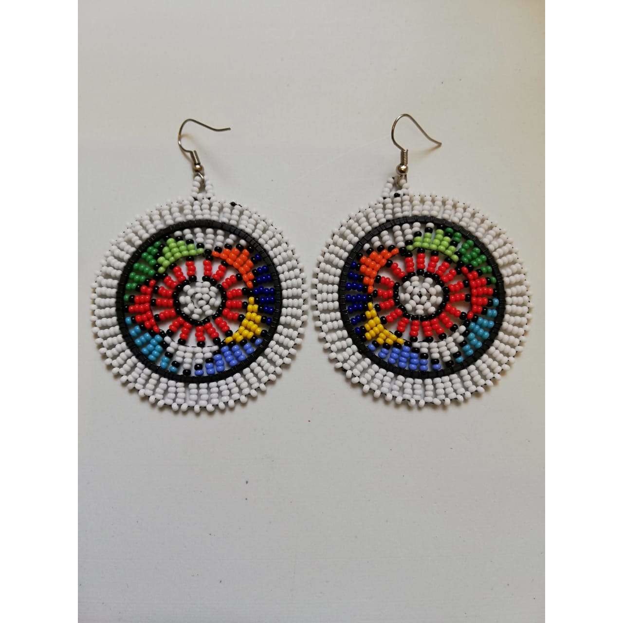 Zulu Disc Circle Earrings
